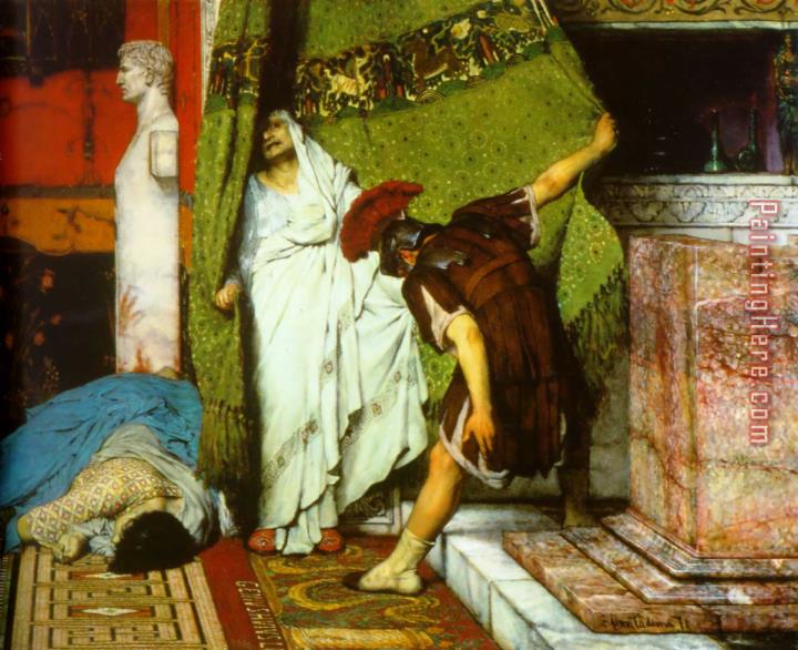 Sir Lawrence Alma-Tadema A Roman Emperor Ad41 Detail I